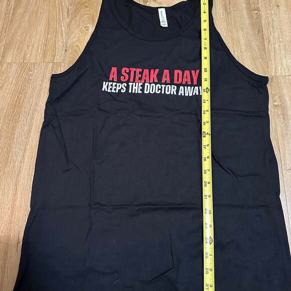 A Steak A Day Keeps The Doctor Away Tank Top - Picture 2 of 4